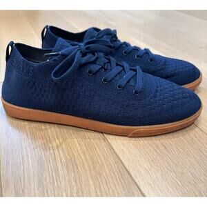 Suavs The Zilker Gum Sole Lace-Up Sneakers Blue Knit Men’s Mesh Shoe Size 11